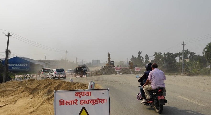 एसियाली राजमार्गको काम सुस्त