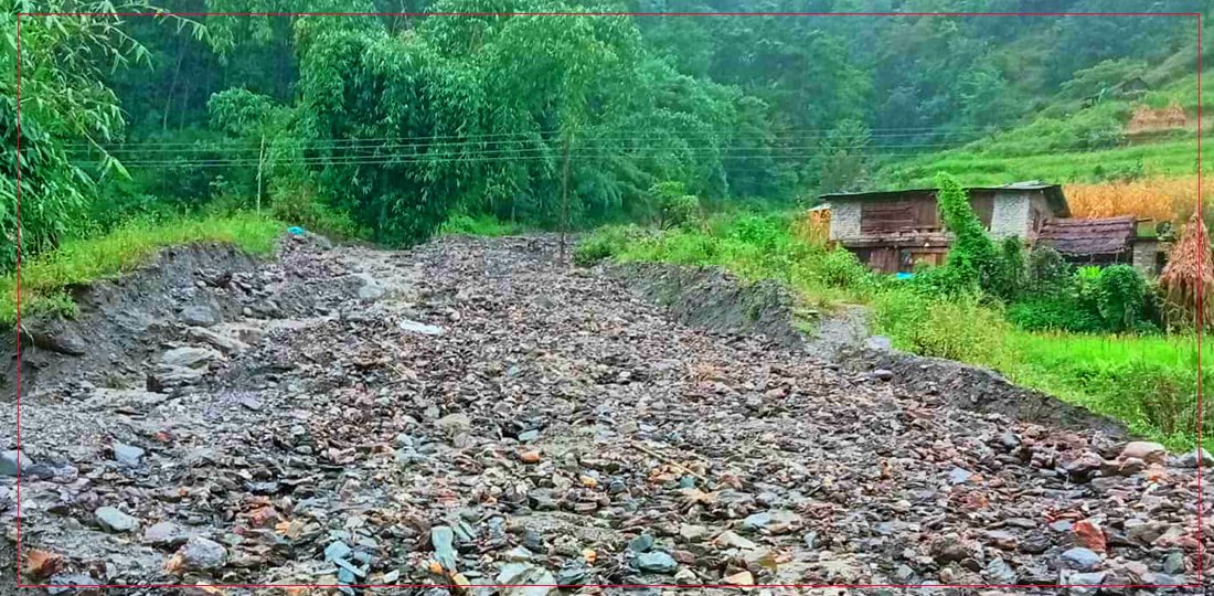   मध्यपहाडी लोकमार्गको बुर्तिबाङ–पूर्वी रुकुम खण्ड अवरुद्ध