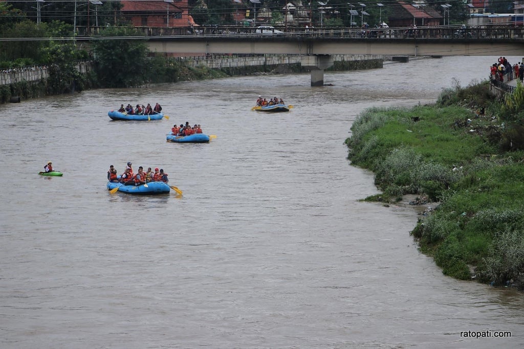 बागमती नदीमा २५ किलोमिटर र्‍याफ्टिङ गरिने