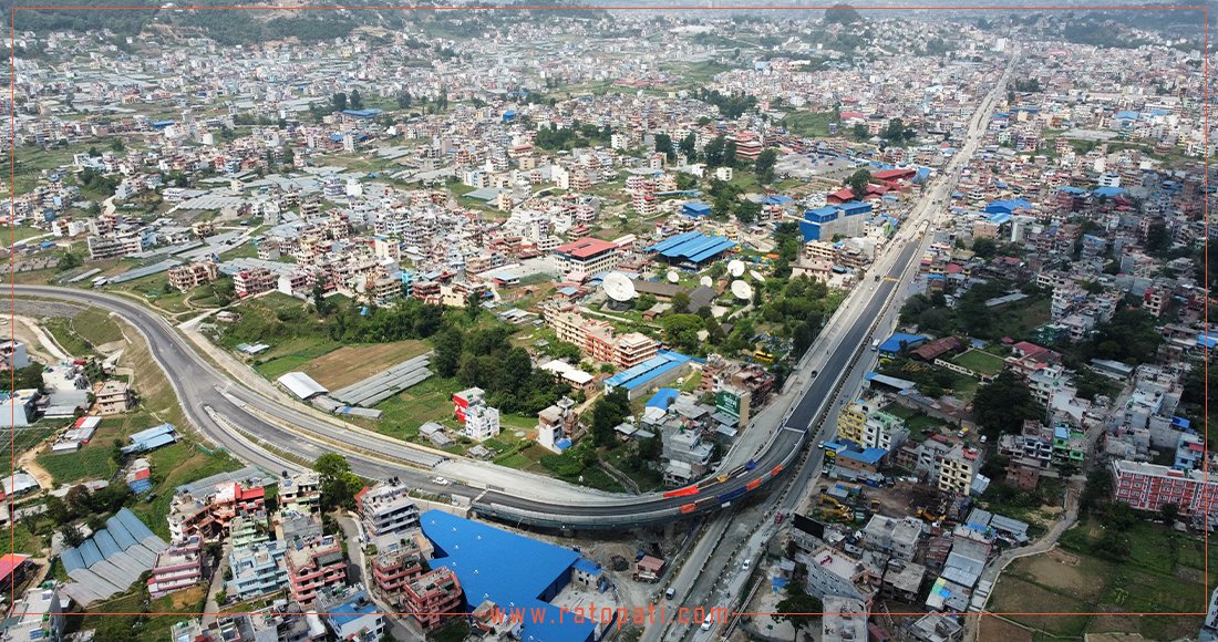 आकाशबाट यस्तो देखियो बलम्बु फ्लाइओभर