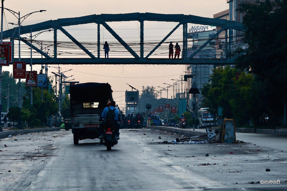 Baneshwor at morning after protest (2)