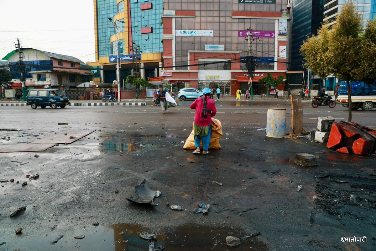 Baneshwor at morning after protest (8)