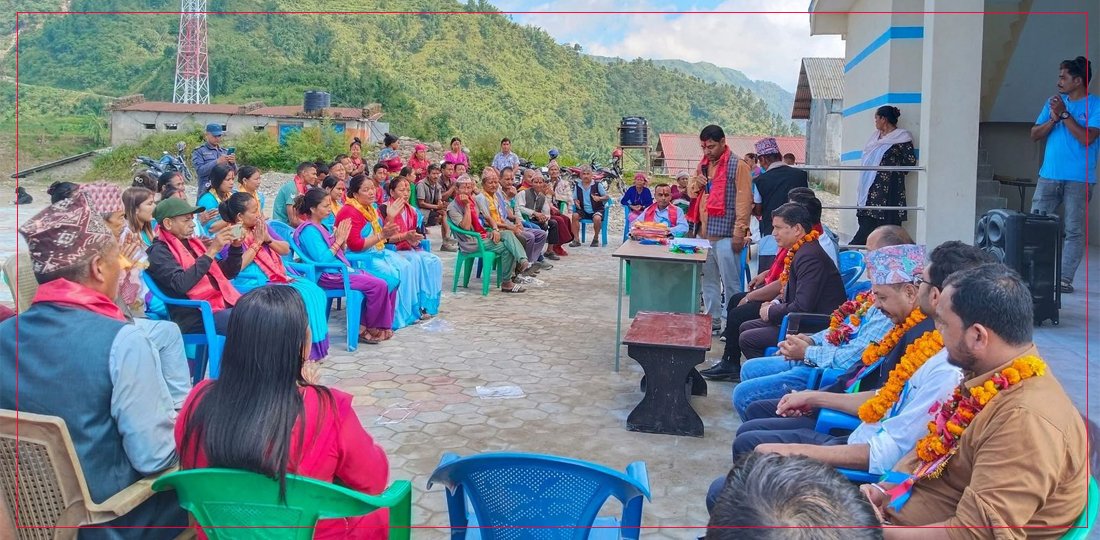 कटारी–८ मा बर्थिङ सेन्टर र स्वास्थ्य चौकी भवनको उद्घाटन