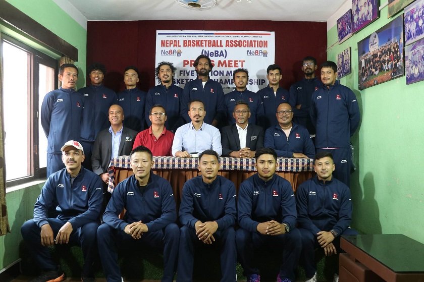 नेपाली बास्केटबल टोलीले माल्दिभ्समा फाइभ नेसन्स च्याम्पियनसिप खेल्ने