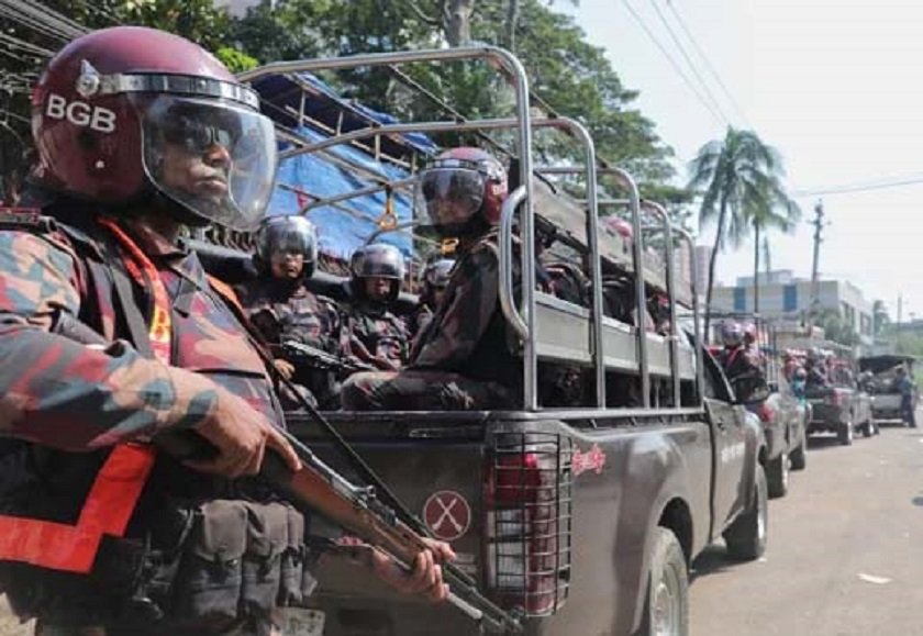 बङ्गलादेशमा सुरक्षा व्यवस्था मजबुत बनाउन अर्धसैनिक सुरक्षा बल तैनाथ
