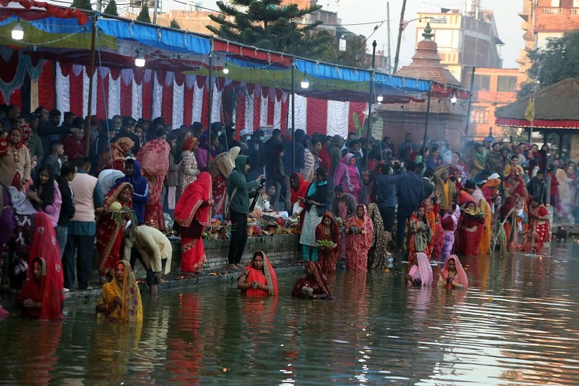 सबै धर्मावलम्बीले मिलेर मनाए छठ