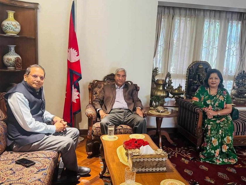 कांग्रेस सभापति देउवालाई भेटे चौथाइवालेले