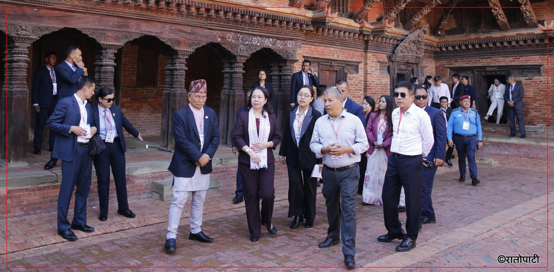 भियतनामकी उपराष्ट्रपतिले गरिन् पाटन दरबार स्क्वायरको भ्रमण, तस्बिरहरू