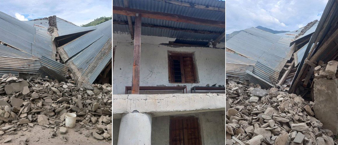 बझाङ भूकम्प : ठाउँठाउँमा घर भत्किए