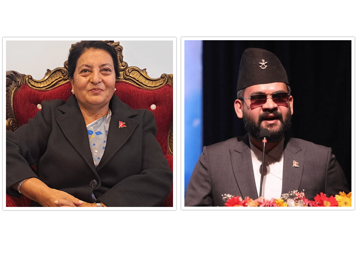   विद्या भण्डारी र बालेन शाहबिच भेटवार्ता