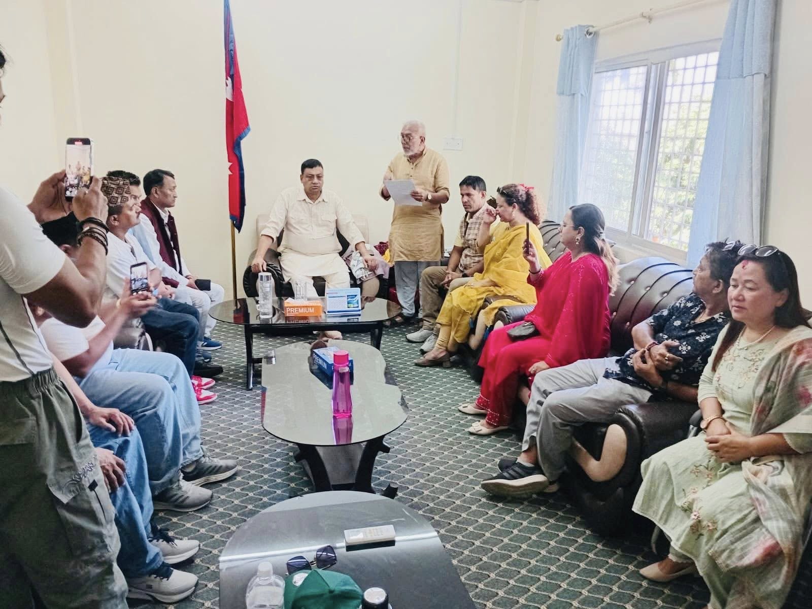  बागमती ‘चलचित्र विकास बोर्ड’को माग गर्दै मुख्यमन्त्री बानियाँलाई पत्र