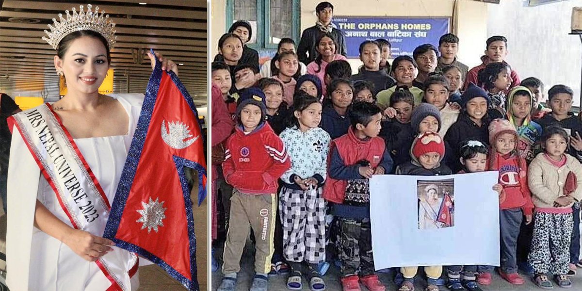 ‘मिसेस् नेपाल युनिभर्स’ विमलाले गरिन् अनाथ बालबालिकालाई सहयोग