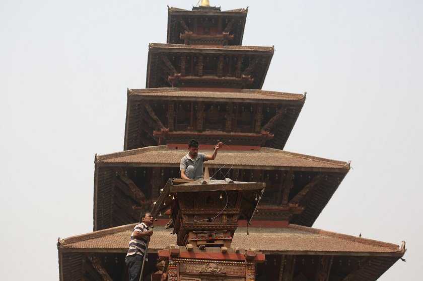 Bisket Jatra preparation.-1769