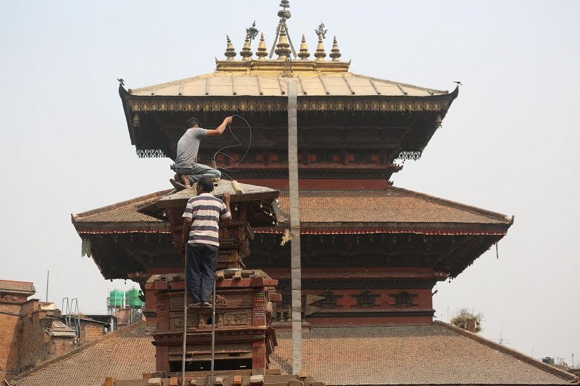 Bisket Jatra preparation.-1773