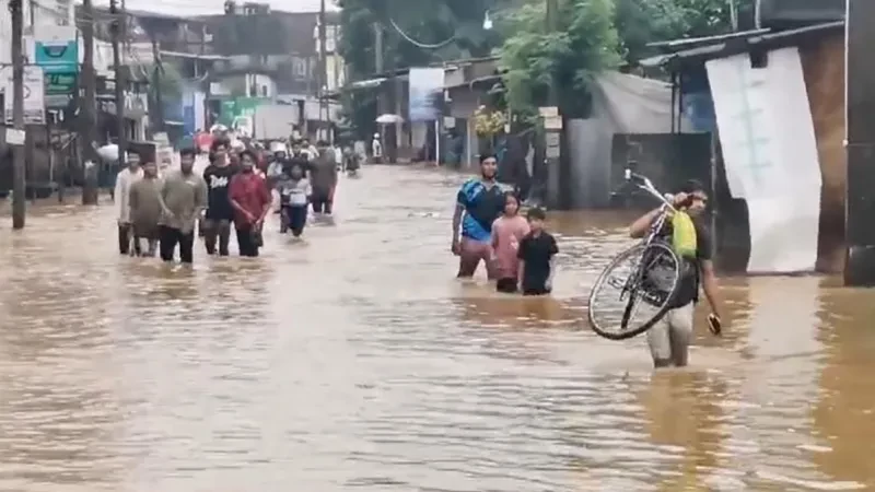 श्रीलङ्कामा मनसुनी बाढीका कारण १४ जनाको मृत्यु