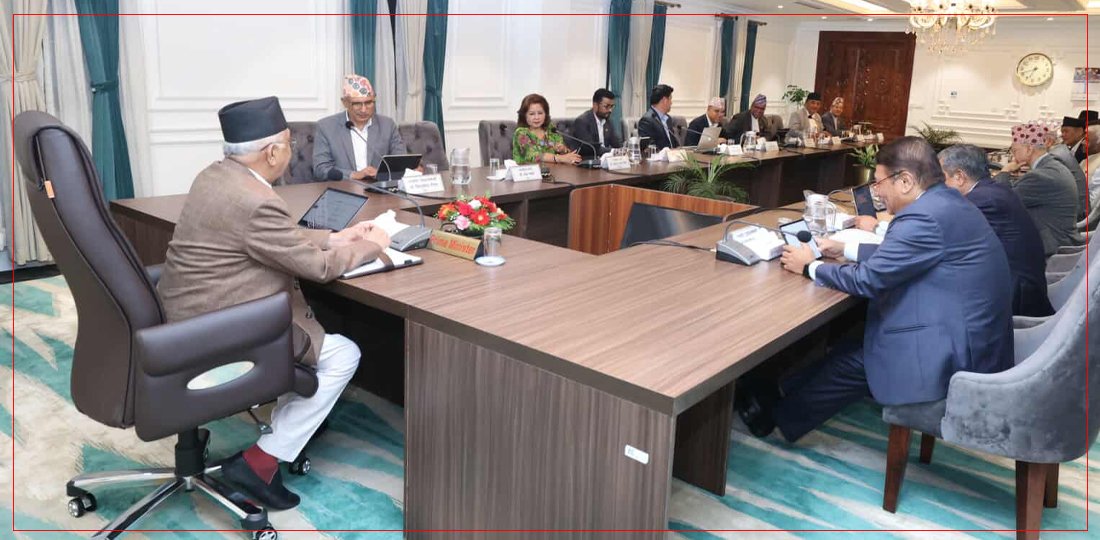   प्रधानमन्त्रीलाई रुघा लागेकाे भन्दै एकैछिन बसेर सकियो मन्त्रिपरिषद् बैठक