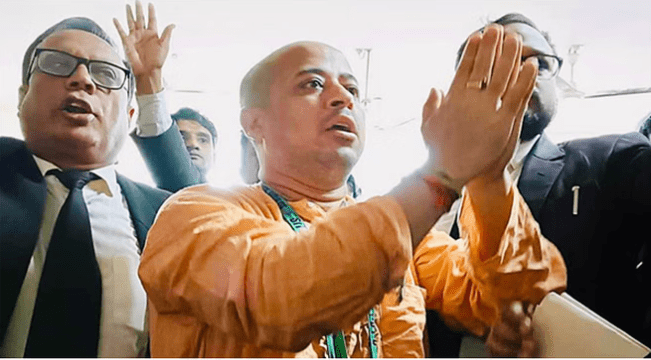 पूर्व इस्कन नेता चिन्मय कृष्ण दासले पाए जमानत