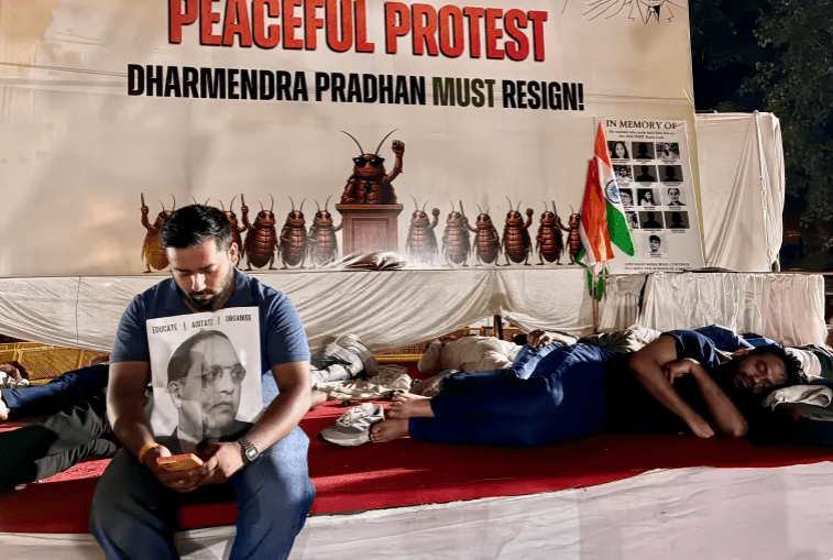 India's Cockroach Janata Party Protests, Demands Education Minister's Resignation