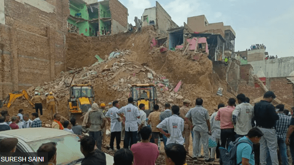 मथुरामा घर भत्किँदा ३ जनाको मृत्यु, धेरै जना पुरिएको आशंका