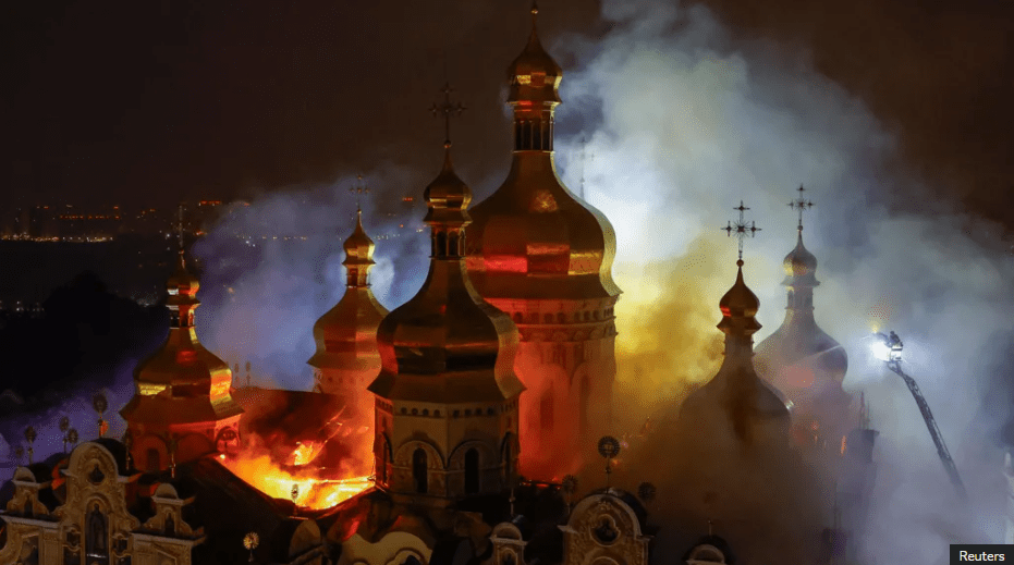 At Least 9 Dead in Russian Air Strikes on Ukraine, Including Historic Cathedral Damage