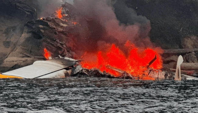 Seaplane Catches Fire After Emergency Landing in Washington; All 11 Aboard Rescued