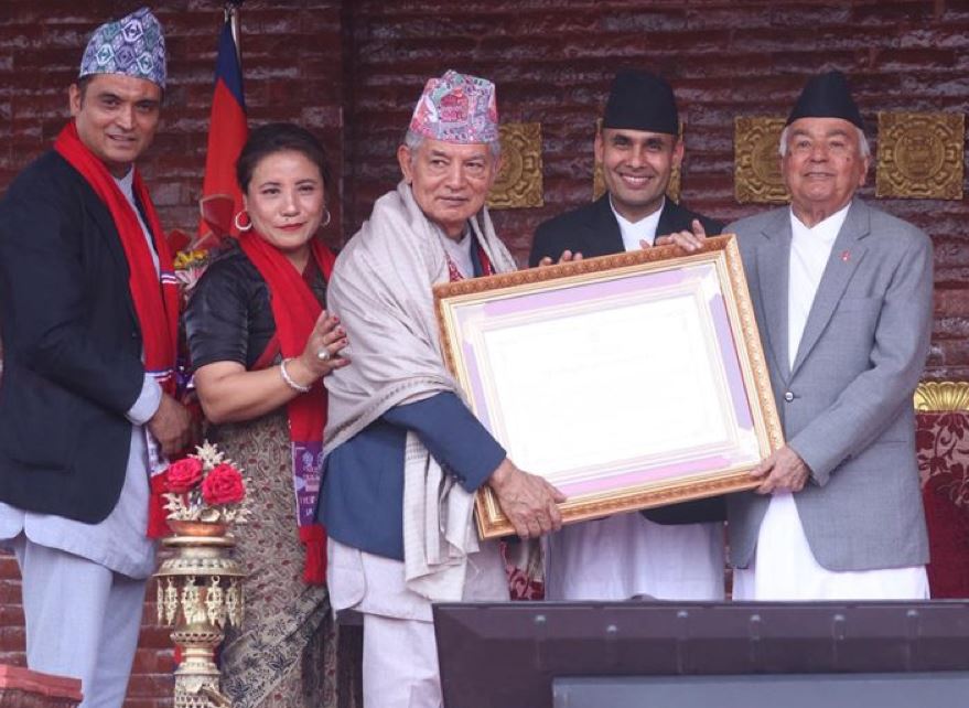Veteran Actor Madan Krishna Shrestha Receives 'Film Long Sadhana Honour'