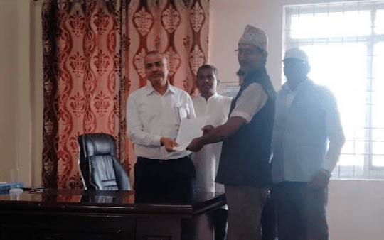 बास नेपालद्वारा प्रधानमन्त्री प्रचण्डलाई ज्ञापनपत्र