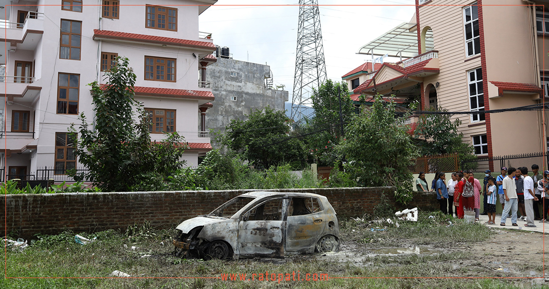 Man Found Dead in Burned Car in Kirtipur