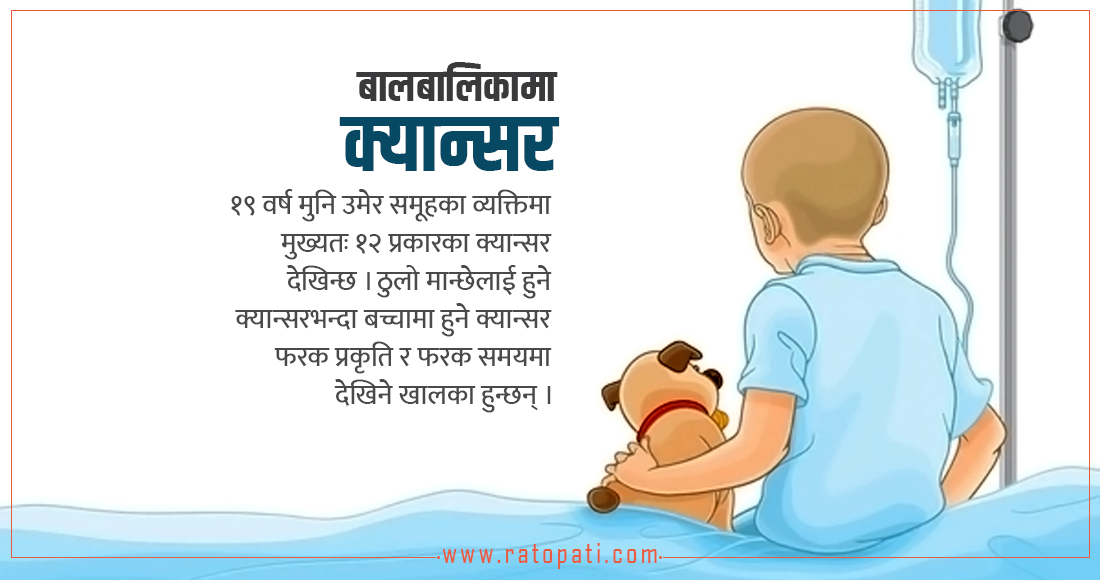   १२ प्रकारका क्यान्सरको जोखिममा बालबालिका (भिडियोसहित)