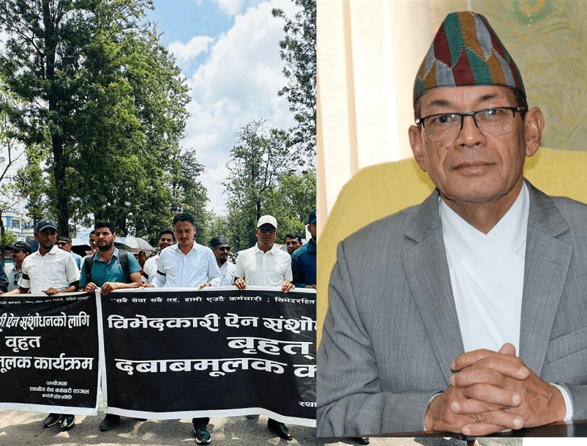 १३ दिनदेखि स्थानीय तहका कर्मचारी आन्दोलित