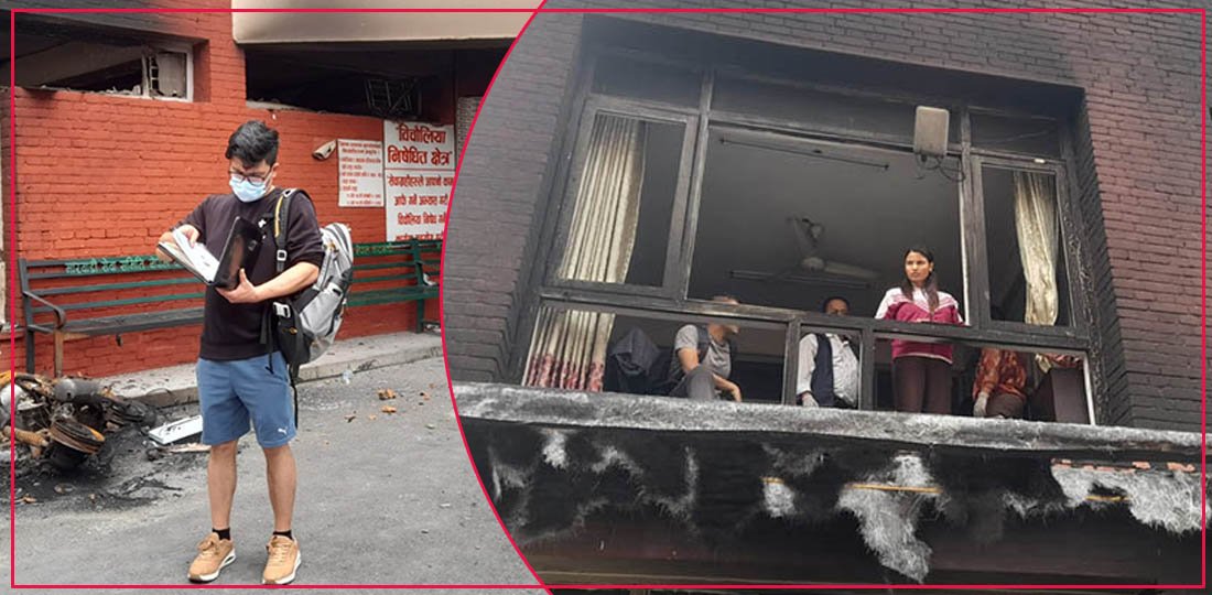   भग्नावशेष बनेको कार्यालयमा सेवाग्राही, छैन तत्काल सेवा दिनसक्ने अवस्था