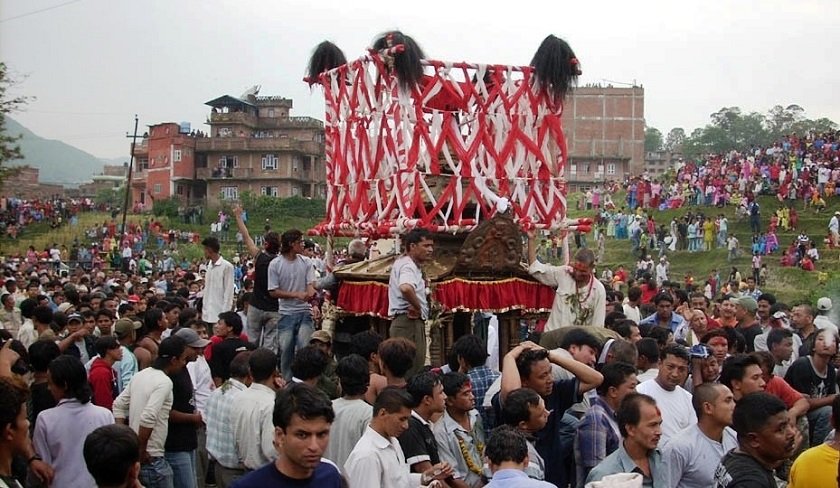 तीन दिनसम्म बनेपामा चण्डेश्वरी जात्रा मनाइँदै