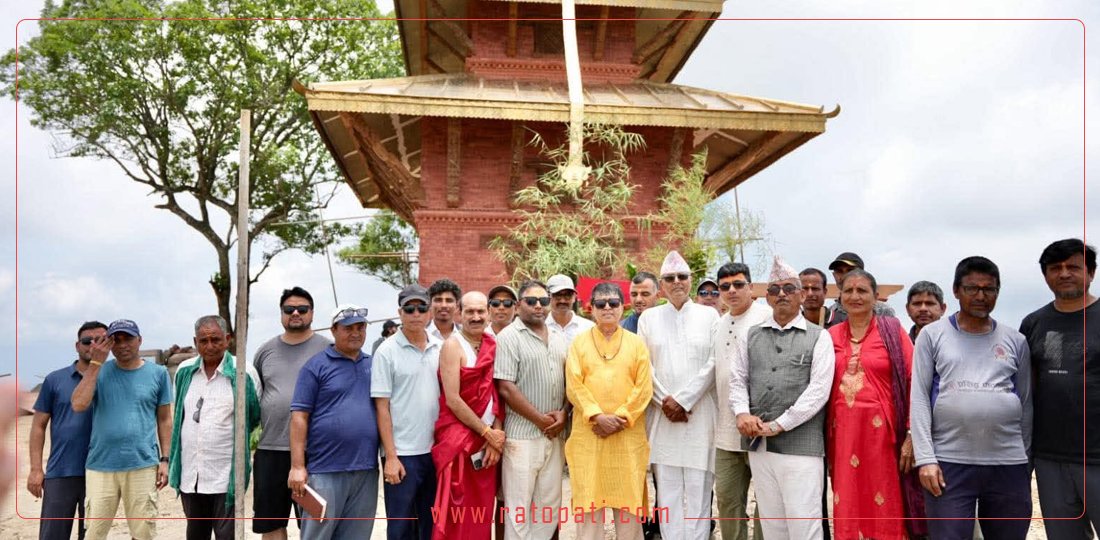 नवनिर्मित जालपादेवी मन्दिरमा क्षमा पूजा सम्पन्न, केबलकार दुई महिनाभित्रै सञ्चालनमा आउने
