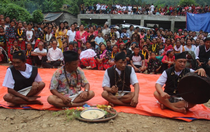 चेपाङ समुदायले मनाए सामूहिक रूपमा ‘न्वाङ्गी’
