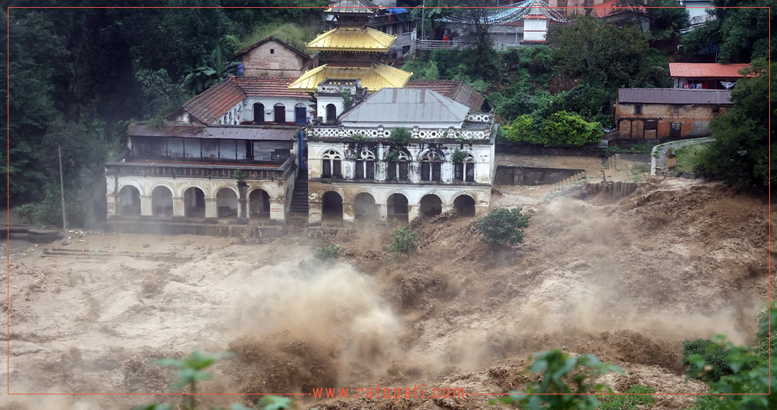 बाढीपछि यस्तो देखियो चोभार, तस्बिरहरू