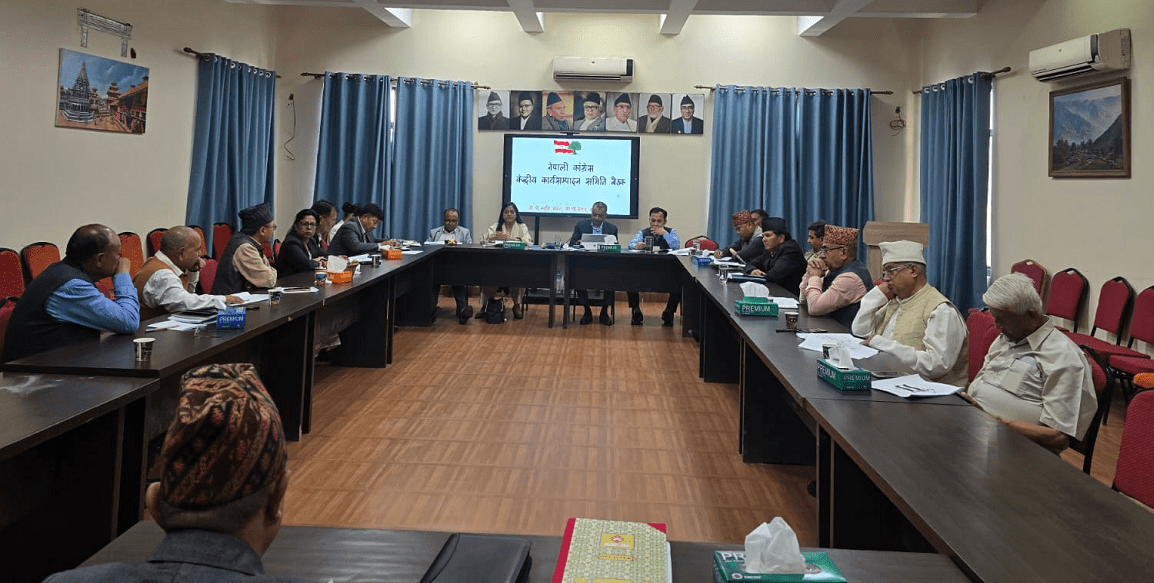 Nepali Congress Central Working Committee meeting underway
