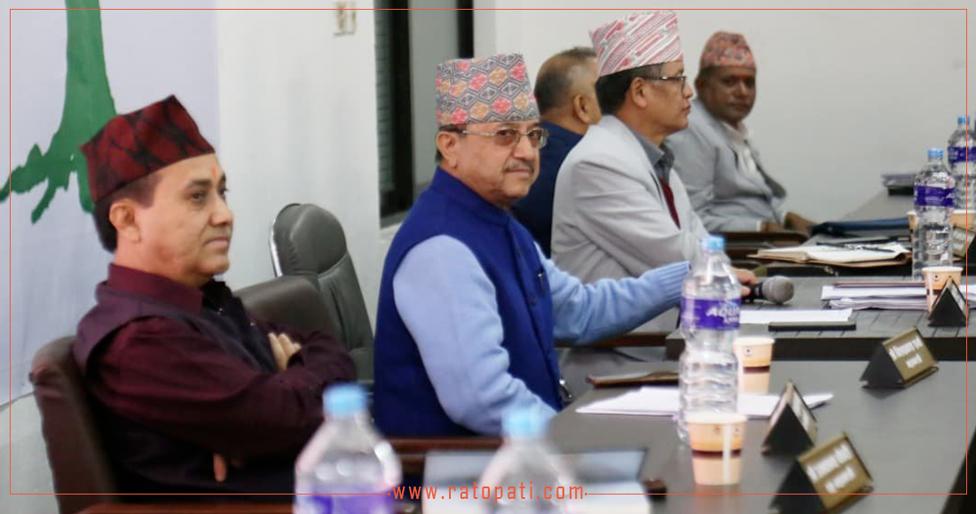   कांग्रेस बैठकमा कार्यवाहकसहित ५ पदाधिकारीले धारणा राख्न बाँकी