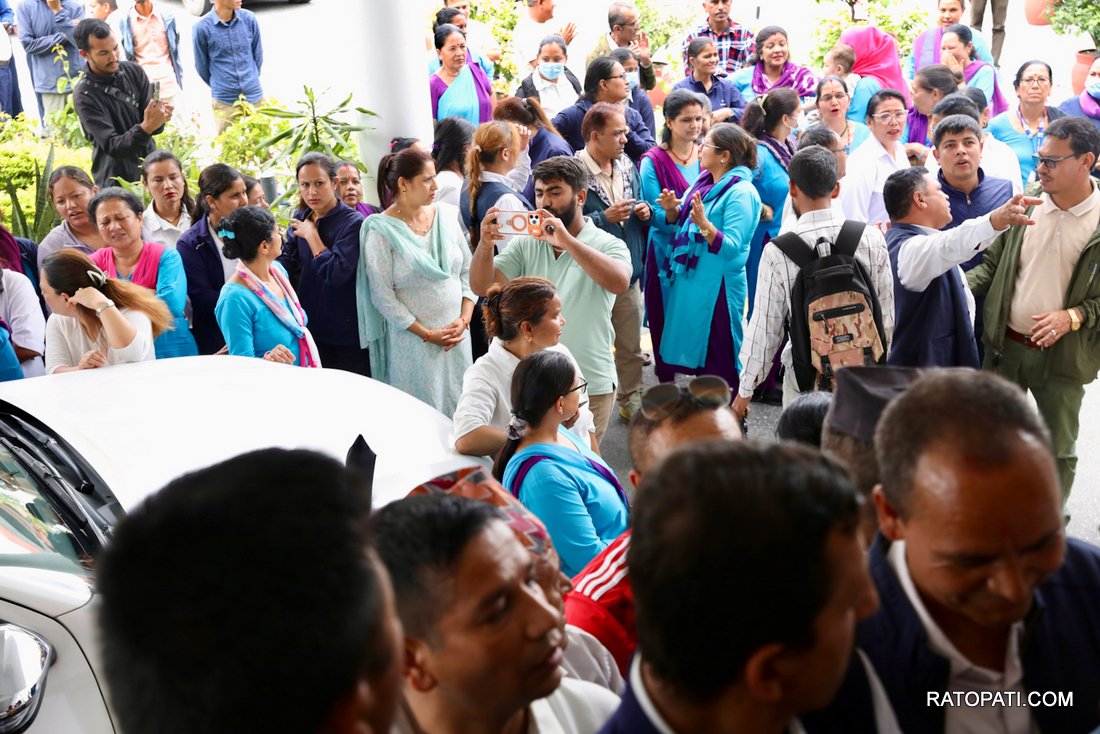 Contract employees protest-Nepal photo library-06