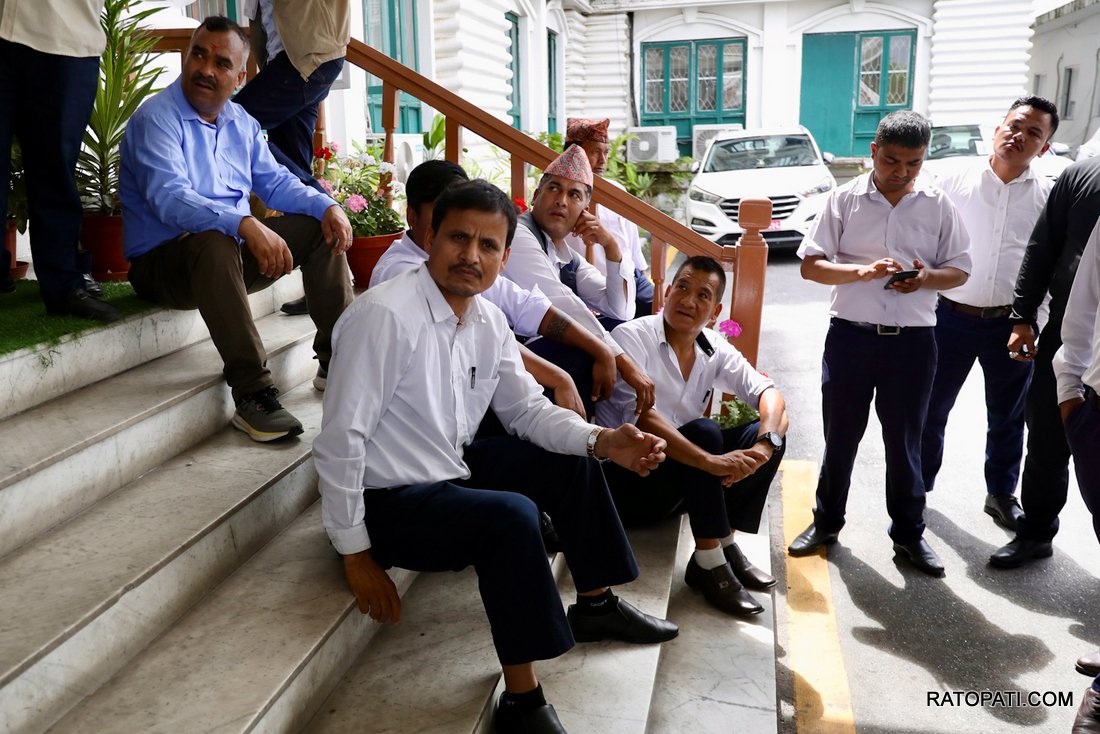 Contract employees protest-Nepal photo library-12