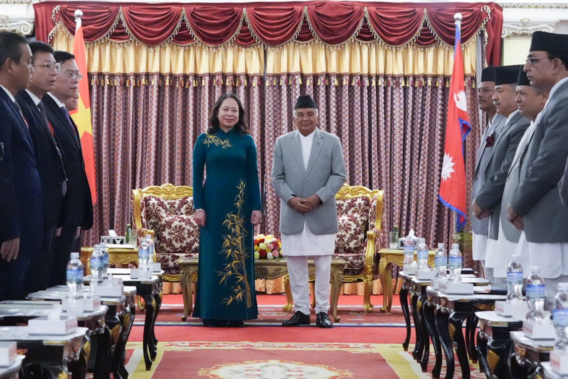   भियतनामकी उपराष्ट्रपति र राष्ट्रपति पौडेलबिच भेटवार्ता