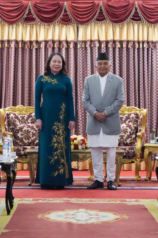 Courtesy Call between D president and President of Nepal_