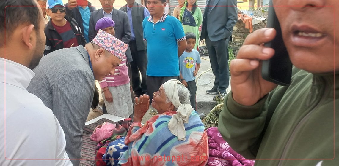 बझाङ पुगेर मुख्यमन्त्री शाहको घोषणा : भूकम्पबाट क्षति भएका घर प्रदेश सरकारले बनाइदिन्छ