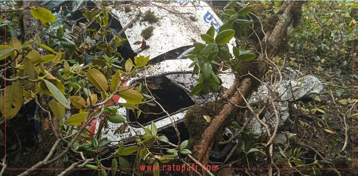मनाङ एयरको हेलिकप्टर दुर्घटनाग्रस्त, ५ जनाको मृत्यु