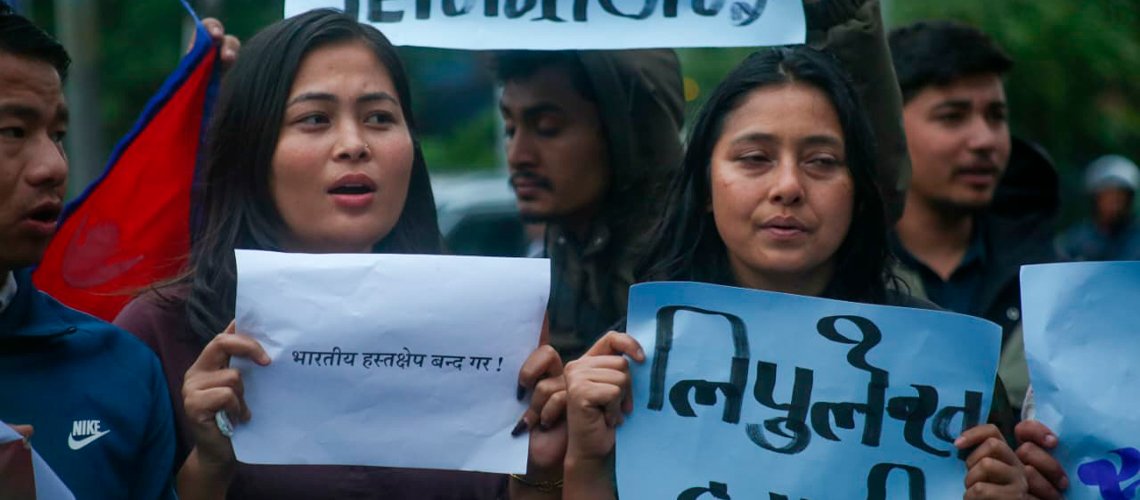 United Student Organizations Protest India's Move on Lipulekh