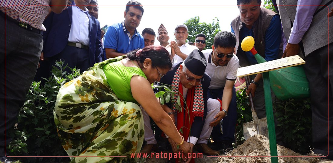 मदन भण्डारीको सम्झनामा ‘एक युवा पाँच बिरुवा’ वृक्षारोपण अभियान सुरु (तस्बिरहरू)