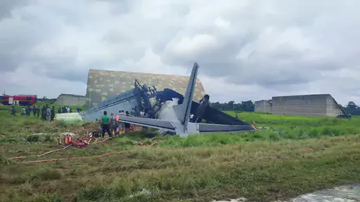 Indian Air Force Transport Plane Crashes in Jorhat, Assam
