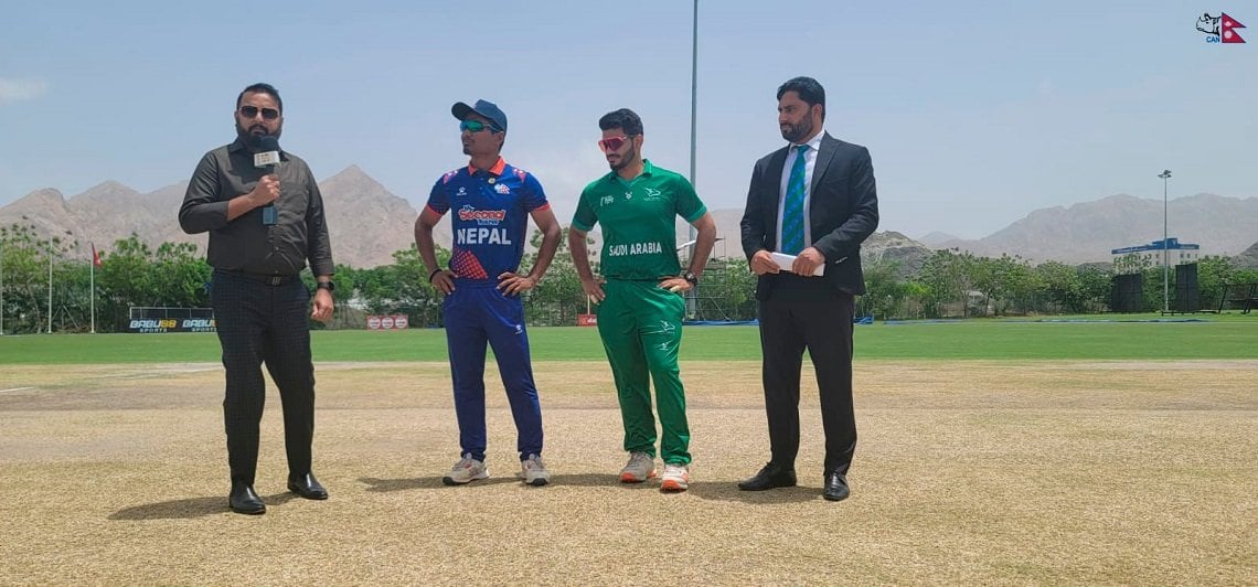 एसीसी प्रिमियर कप क्रिकेट : करण केसीले नै लिए साउदी अरेबियाको दोस्रो विकेट