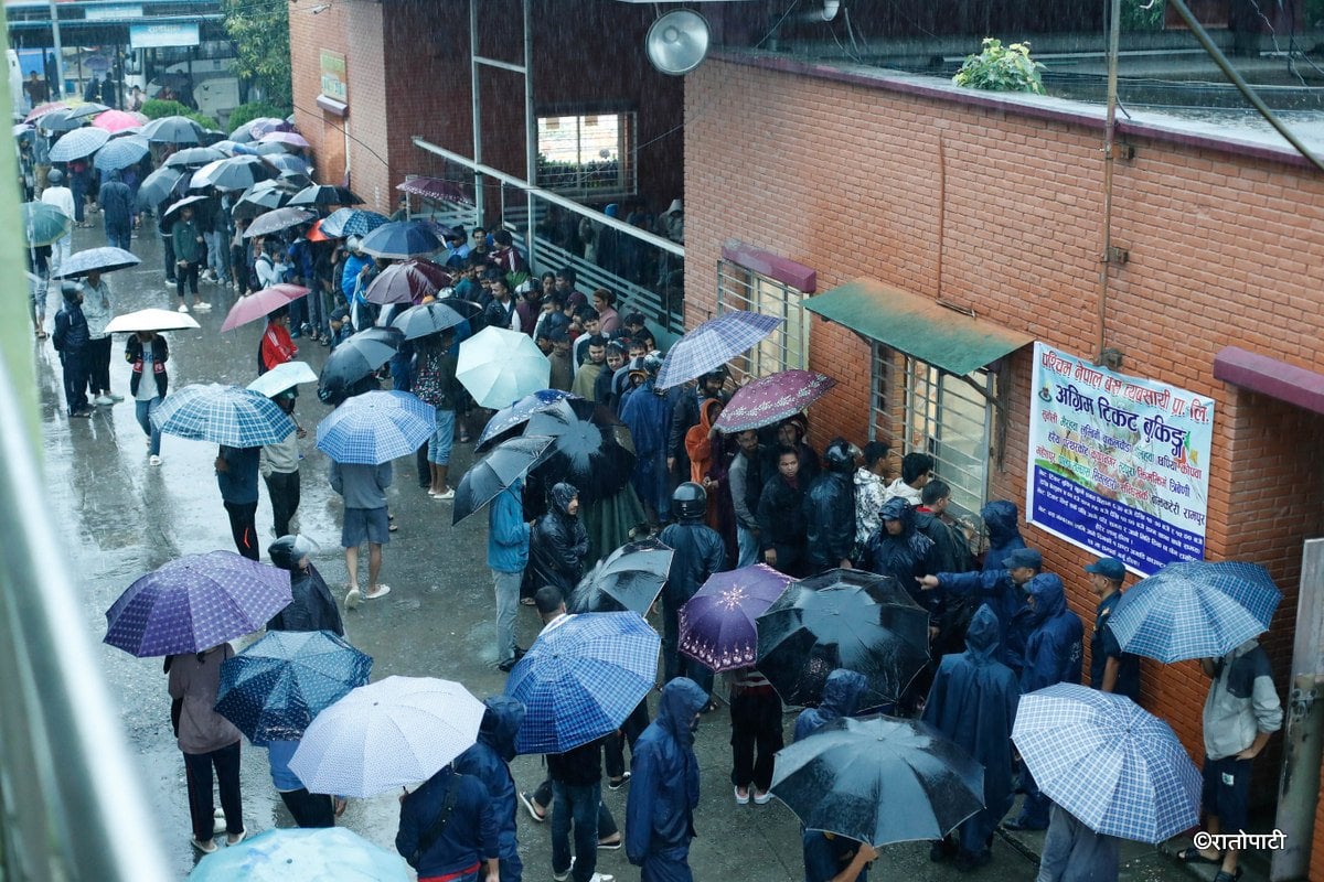 dashain ticket line (6)