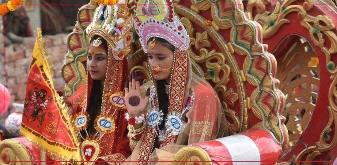   मिथिलाञ्चलमा धुमधामसहित दुर्गा पूजाको कलशयात्रा सम्पन्न, तस्बिरहरू