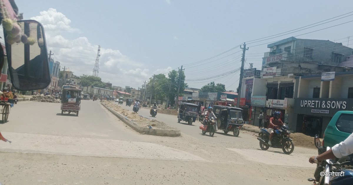 धनगढीको मुख्य सडक विस्तारमा बजेट अभाव